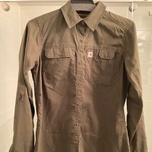 Carhartt Khaki Green Utility Pocket Shirt